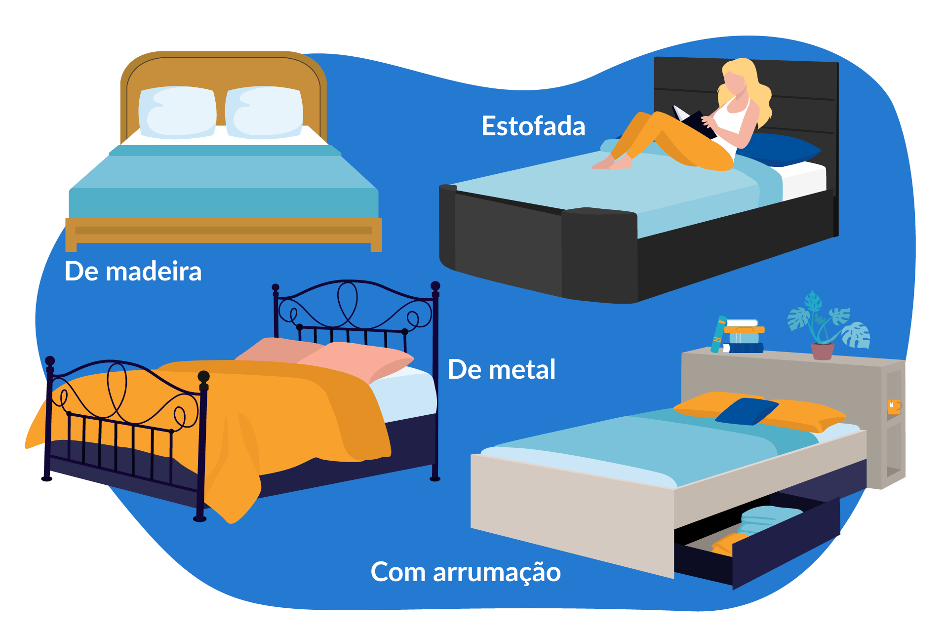 diferentes tipos de cabeceira de cama
